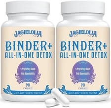 All-In-One Detox Binder Supplement 1500 MG - High Bioavailability, Liver Gut Det