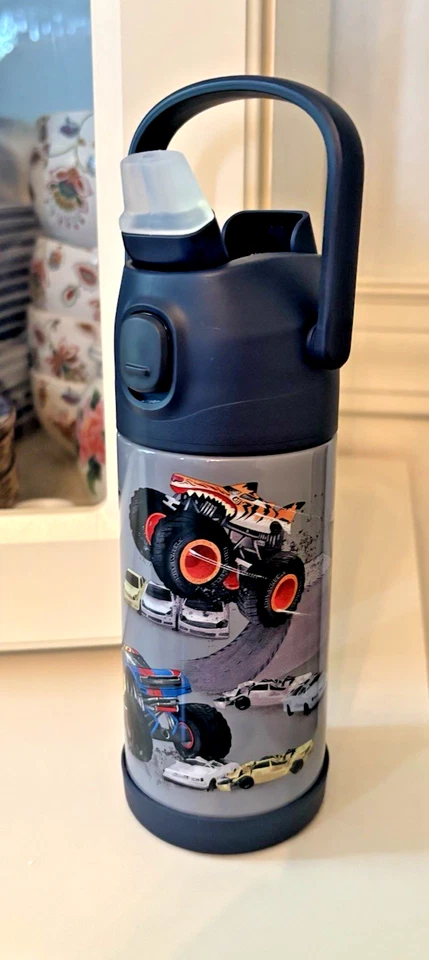 Cerámica Granero Escuela Monster Ruedas Coche ALMUERZO Bento Caja AGUA Disney Fiesta Regalo Foto 3 de 4