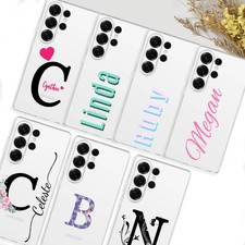 Custom Name Phone TPU Cover For Samsung Galaxy A37 A57 A17 S24 S25 Flexible Case