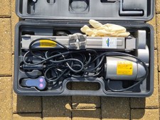 12v electric car scissor jack in box with remote control and wheelbrace