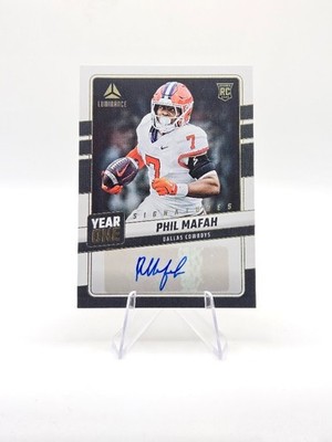 Phil Mafah 2025 Panini Luminance RC Year One Signatures Auto #YOS-PMH Cowboys