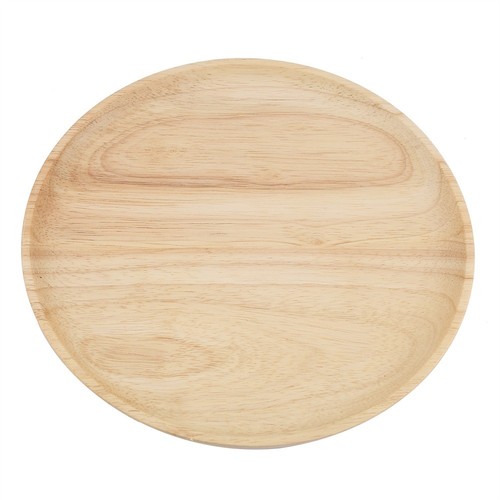 Rubber Wood Round Wooden Plate Pizza Plate (12.5*12.5cm) - Bild 8 von 11