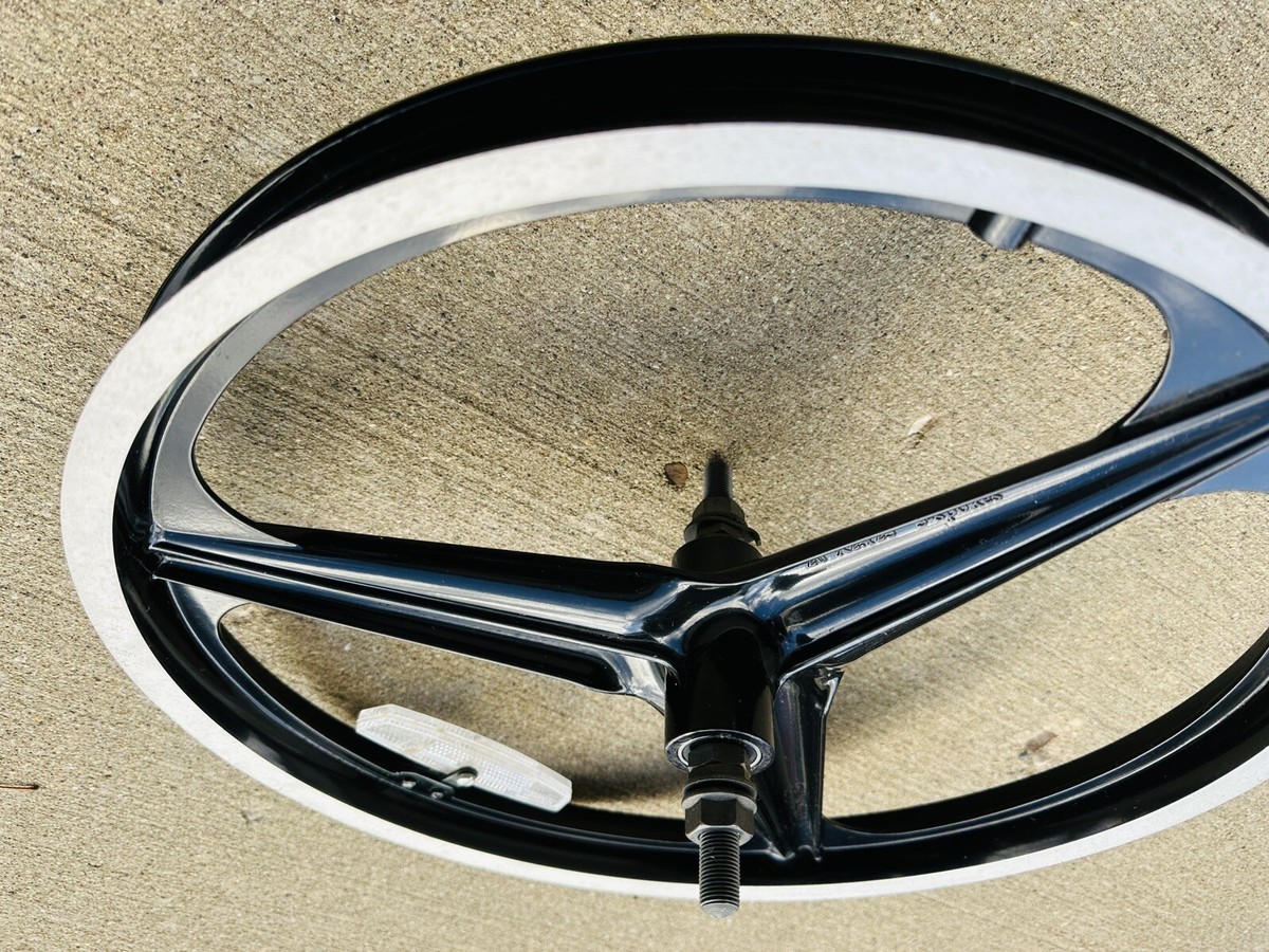 BMX 3-Spoke Alloy Mag Front 20” Wheel Rim 14mm NOS Mid