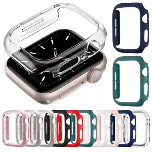 Hard PC Bumper Case +Tempered Glass Cover for Apple Watch Series 10 42mm 46mm - Picture 7 of 32