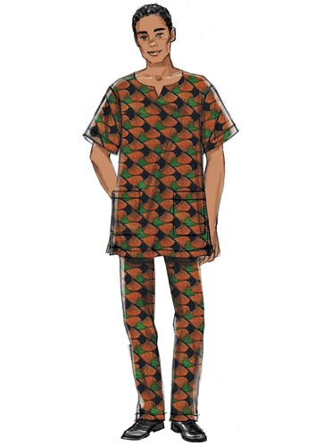 Butterick Very Easy SCHNITTMUSTER B6534 Misses & Herren Mantel, Tunika & Hose - Bild 5 von 8