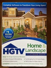 HGTV Home  Landscape Platinum Suite, Version 3 Software Windows XP, Vista, or 7