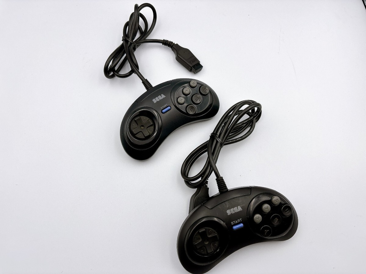 MEGA DRIVE 2 SEGA HAA-2502 Console 2Controller Cables Set Japan