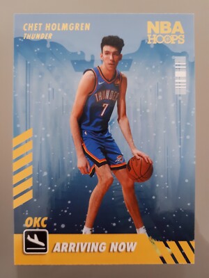 2022-23 Panini NBA Hoops Winter Arriving Now Chet Holmgren #2 OKC Thunder Lesen!