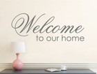 Welcome to our home wall sticker
