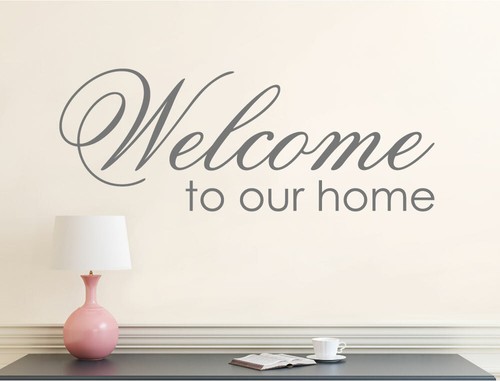 Welcome to our home wall sticker - Picture 1 of 9