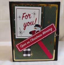 "Christmas Morning",  Handcrafted Photo Album. 5.5x6.5x4