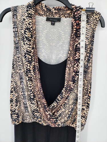 Karen Kane Small tuta in jersey elasticizzato con stampa pitone del deserto nero/marrone, $138 - Foto 4 di 10
