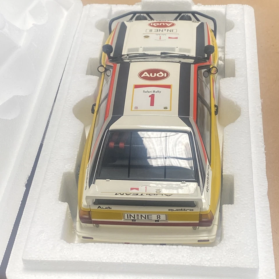 1/18 AUTOART AUDI QUATTRO 1984 SAFARI RALLY. MIKKOLA. 88401 Millennium New - Image 4 of 4