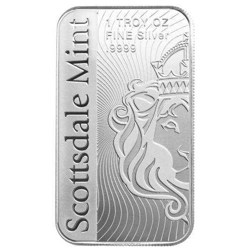 5 x 1 oz .9999 Silver Bars - Scottsdale Mint VORTEX Silver Bullion Bars #A630 - Picture 6 of 11