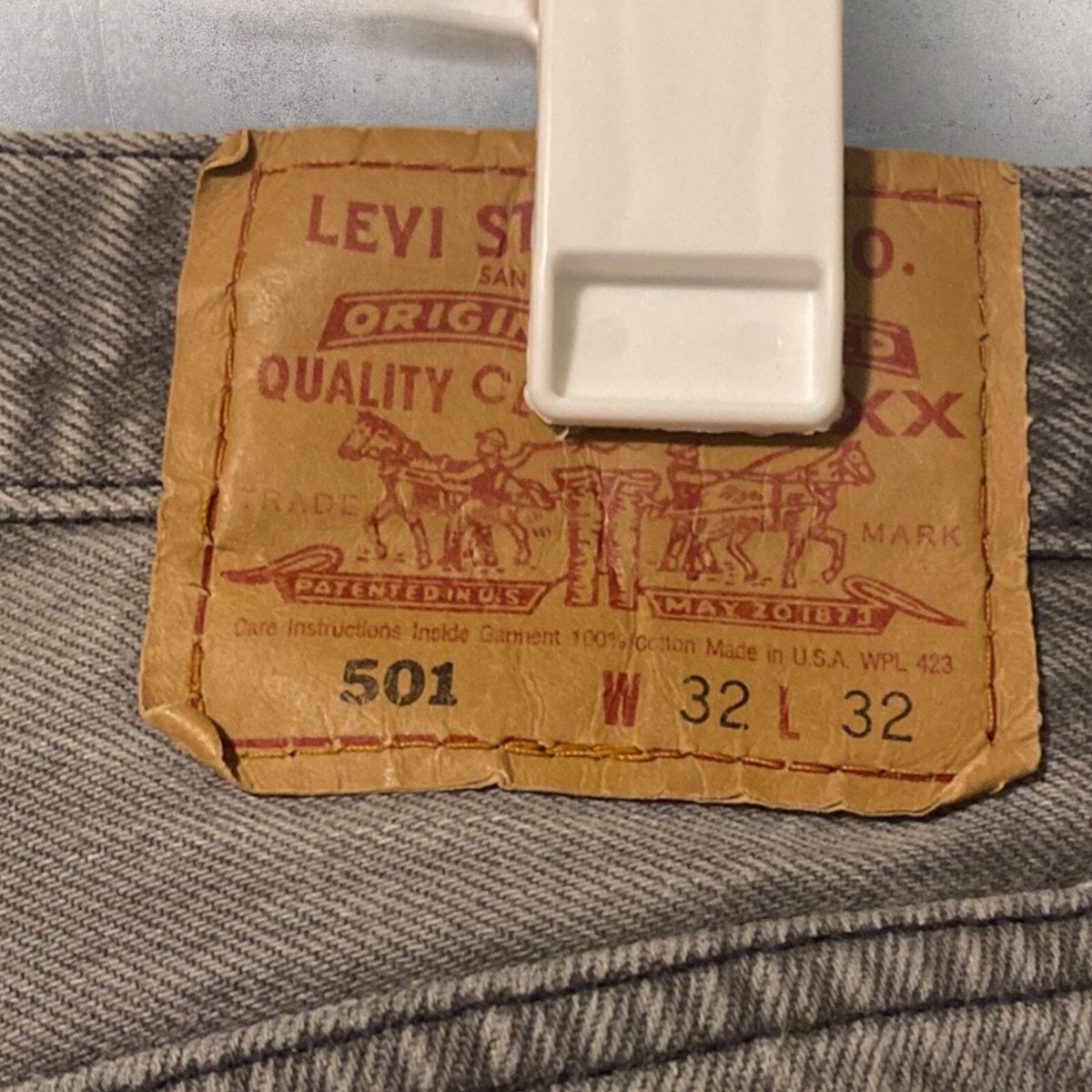 Vintage 90's Levi's 501 0660 Made in the USA Gray Jeans 34X32 | eBay