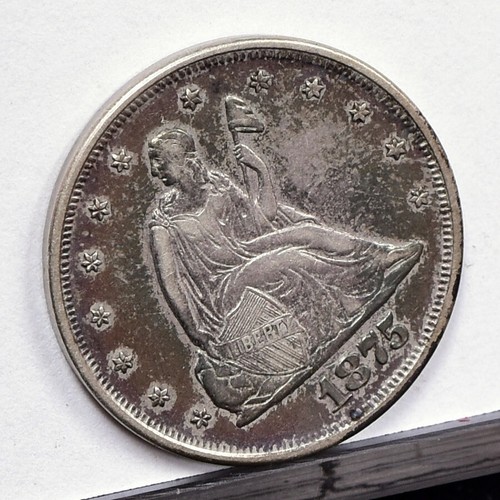 1875 Twenty Cent Piece - AU Details, Light Clean (#53545-L) - Picture 2 of 8