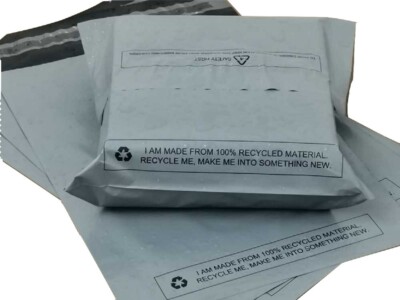 Postal 3 Starke Graue Versandtaschen Selbstklebend – Wiederverschließbar, Recyclebar Mengenpackung Versandmaterial