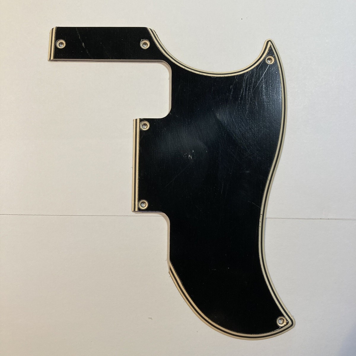GaryG's Black/CREAM Wide Bevel Pickguard for Gibson SG Special