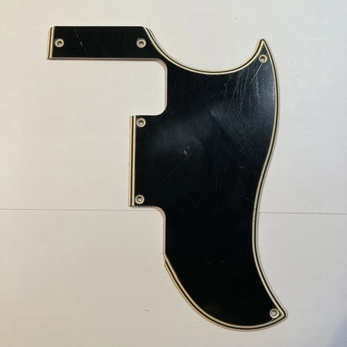 GaryG's Black/CREAM Wide Bevel Pickguard for Gibson SG Special (2019 - Present)