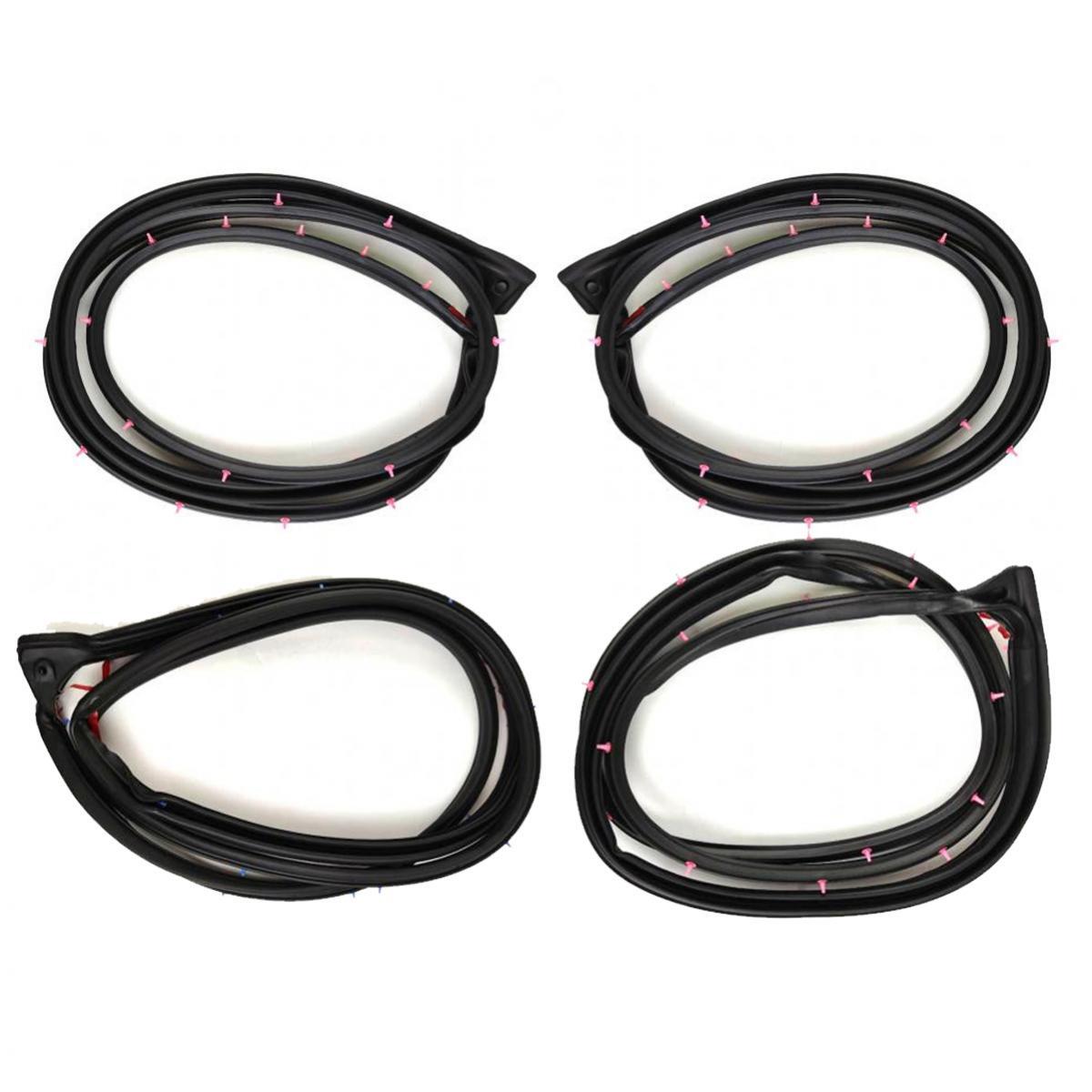 For Toyota Vios NCP41 NCP42 4D Sedan 2003-06 Door Rubber Weatherstrip Set 4 Z09