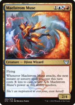 MTG Magic the Gathering Maelstrom Muse (202/447) Strixhaven School of Mages LP