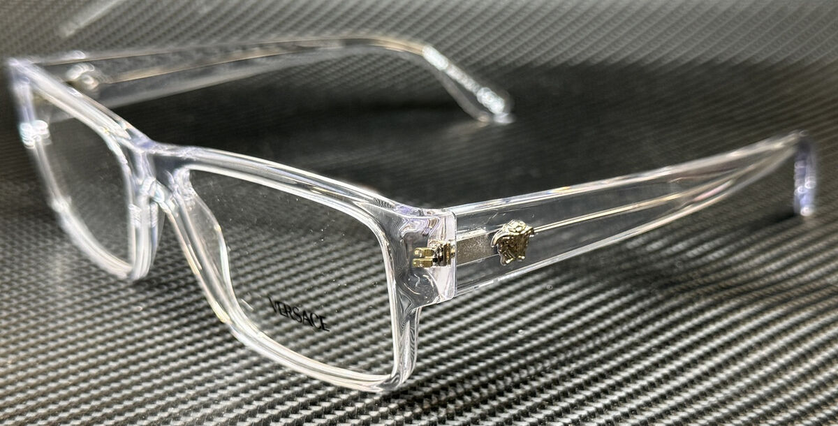 VERSACE VE3342 148 Crystal Silver Men's 55 mm Eyeglasses | eBay VERSACE VE3342 148 Crystal Silver Men's 55 mm Eyeglasses | eBay
