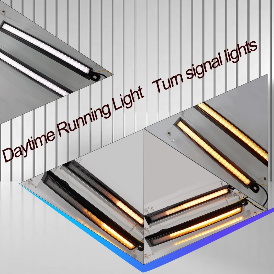 Luz de circulación diurna delantera LED lámpara de señal de giro para Toyota Tacoma 1998-2000 Foto 4 de 4