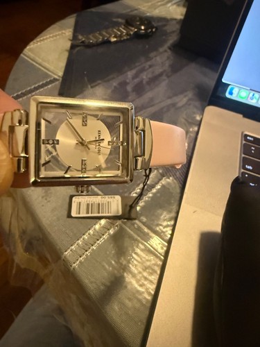 Kenneth Cole Women's Silver Dial Pink Leather Watch KC50859002 - Picture 9 of 10