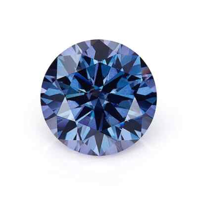 #ad 3 CT Natural Blue Diamond Round Cut VVS1 D Grade IDGL Certified 1 Free Gift F4 $85.49