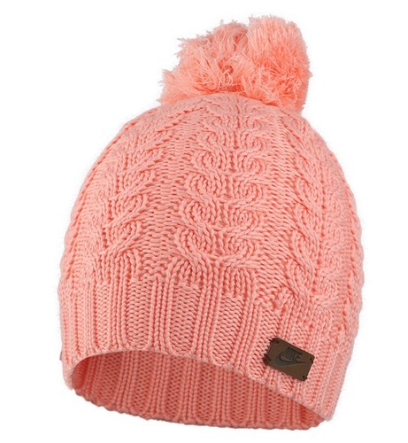Nike CABLE KNIT POM BEANIE Slouch Style 