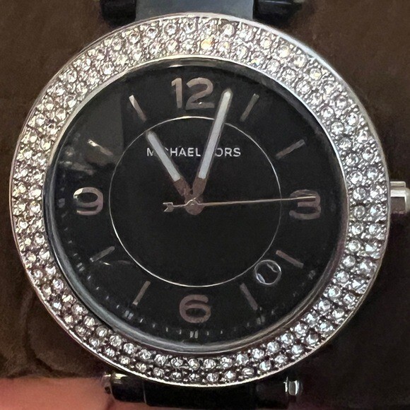 MICHAEL KORS Women's Rhinestone Black Ceramic Watch MK5309 MICHAEL KORS Women's Rhinestone Black Ceramic Watch MK5309