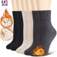 Womens Winter Warm Thermal Wool Cotton Insulated Heavy Duty Boot Socks Gift USA
