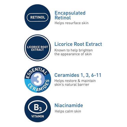 CeraVe Resurfacing Retinol Serum for Acne Marks/Pores Encapsulated Retinol 1 OZ - Picture 2 of 7