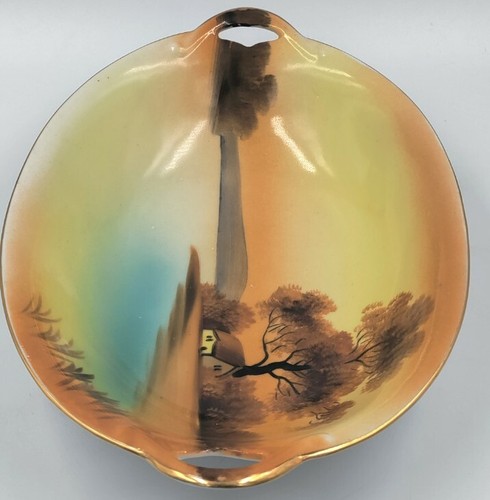 Vintage Noritake China Tree In The Meadow 9" Oval Dish Open Serving Bowl - Picture 4 of 6