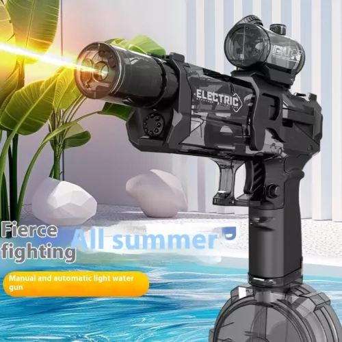 Elektrische Wasserpistole Cool Light Vollautomatische Wasserspritzpistole Schwarz Sommer - Bild 2 von 12
