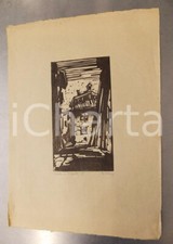 1930 ca Guido POLO Vecchia Trento - VI - Stampa xilografia firmata n°3 25x35 cm