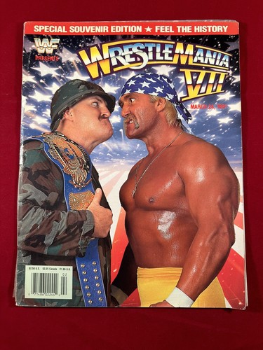 WWF WWE Magazine Wrestlemania VII 7 Hulk Hogan Sgt Slaughter Warrior Mr Perfect