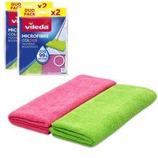 Panni lava pavimenti 4 pezzi in Microfibra Vileda igiene Colors Pulizia 40x50 cm