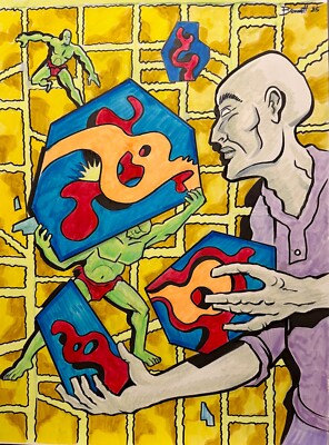 DESIGN PROBLEM ** MIKE BENNETT'S  ORIGINAL  ART   (2025) 02/10/25