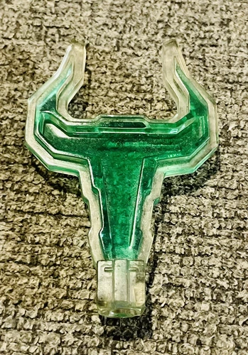 Vintage Bandai Power Rangers Mystic Force Magi Staff Green Bull Crystal Weapon