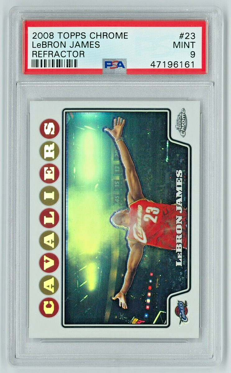 その他 topps finest 2008 refractor Lebron James 2008-09 Lebron James Topps Chrome Gold Refractor 5/50 BGS