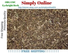 ORGANIC Dried EYEBRIGHT HERB - Euphrasia officinalis - FREE POSTAGE