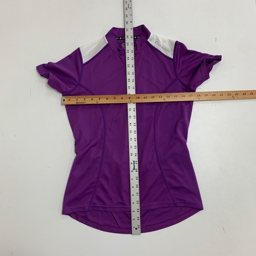 Canari Cycling Jersey Womens S Small Purple Quarter Zip Mock Neck Drop Cut - Picture 10 of 14