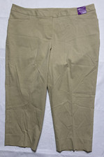 Lane Bryant Capri Pants Womens Size 18 Beige Stretch NWT