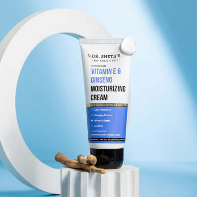 Dr.Sheth's Vitamin E & Ginseng Moisturizing Cream-For Nourished, Supple Skin 50G