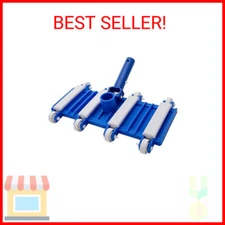 Pool Vacuum Head with Wheels, 14" Heavy Duty Head, Flexible Swimming Pool Vacuum