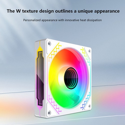 12cm ARGB Computer Case Mute Fans PC Tower Silent Air Cooler PWM 4Pin High Speed - Afbeelding 4 van 16