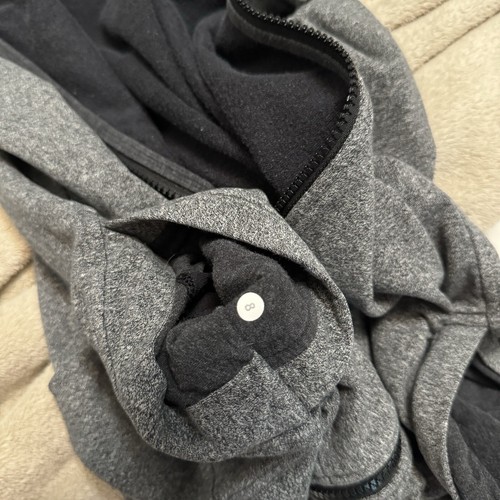 Chaqueta Lululemon Cremallera Completa Talla 8 Gris Jaspeado Detalle Cremallera - Imagen 8 de 8