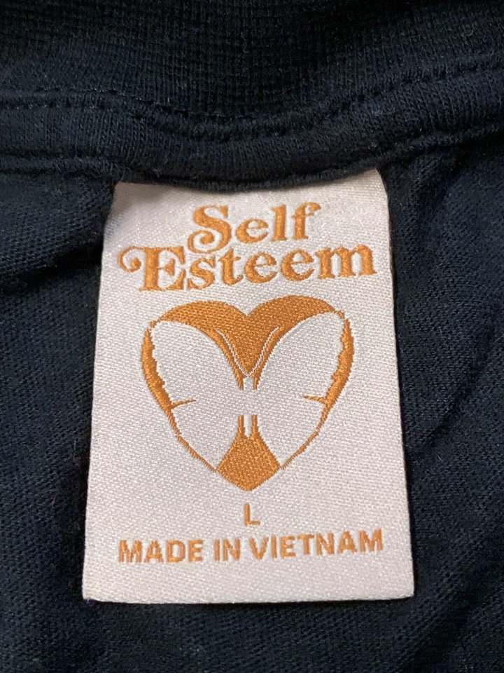 Camiseta corta YOUTH LARGE verde alienígena gráfica OVNI Stay Weird negra hippie Foto 4 de 4