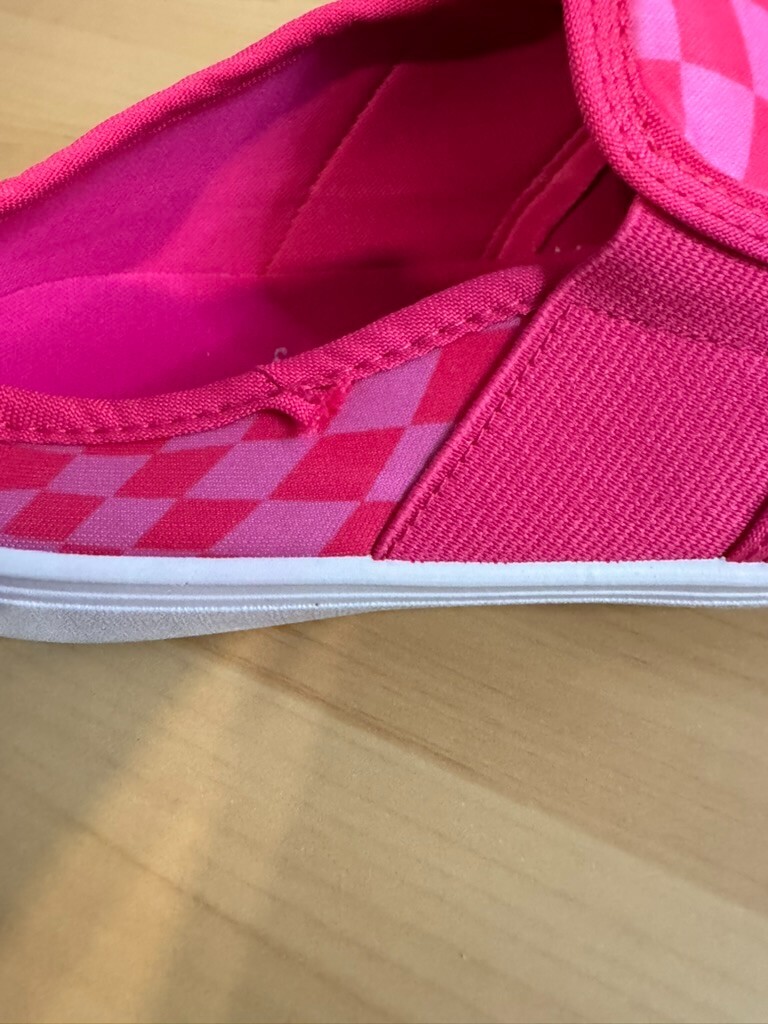 SAOLA Sneakers slip on donna Sole Mates rosa a quadri taglia 9